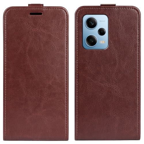 For Xiaomi Redmi Note 12 Pro 5G Global R64 Texture Vertical Flip Leather Phone Case(Brown)
For Xiaomi Redmi Note 12 Pro 5G Global R64 Texture Vertical Flip Leather Phone Case(Brown)