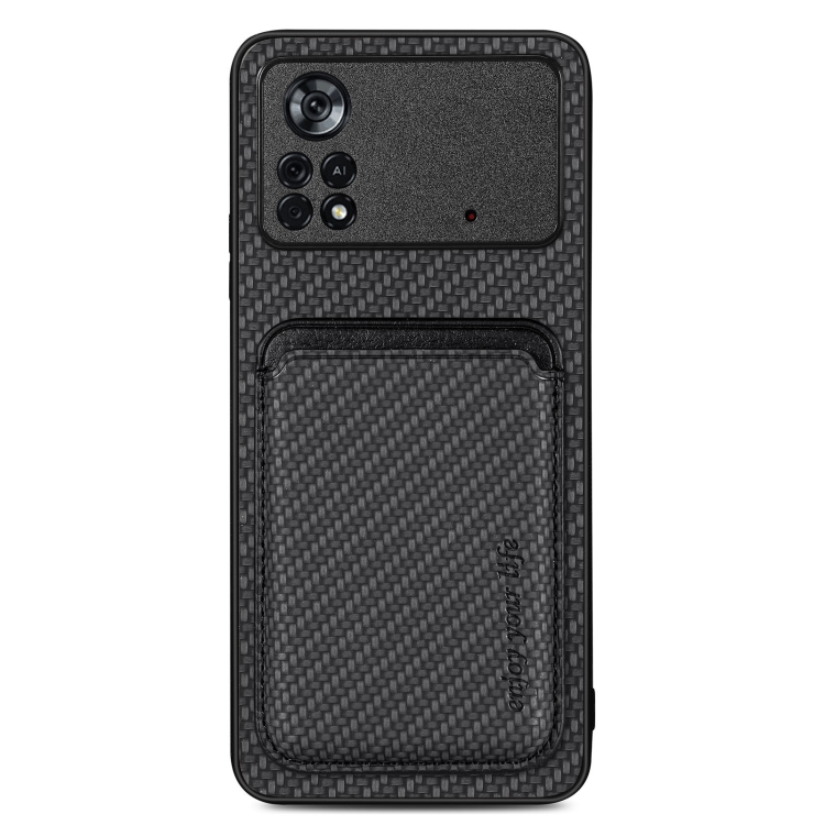 For Xiaomi Poco X4 Pro 5G Carbon Fiber Leather Card Magsafe Magnetic Phone Case(Black)
For Xiaomi Poco X4 Pro 5G Carbon Fiber Leather Card Magsafe Magnetic Phone Case(Black)