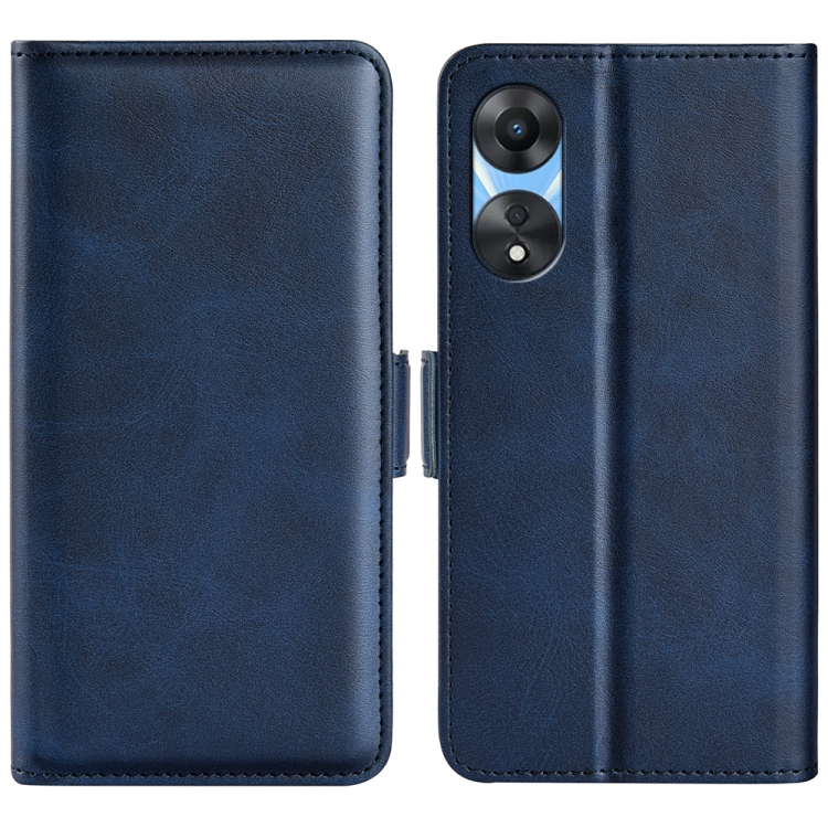 For OPPO A58 Dual-side Magnetic Buckle Horizontal Flip Leather Phone Case(Dark Blue)
For OPPO A58 Dual-side Magnetic Buckle Horizontal Flip Leather Phone Case(Dark Blue)