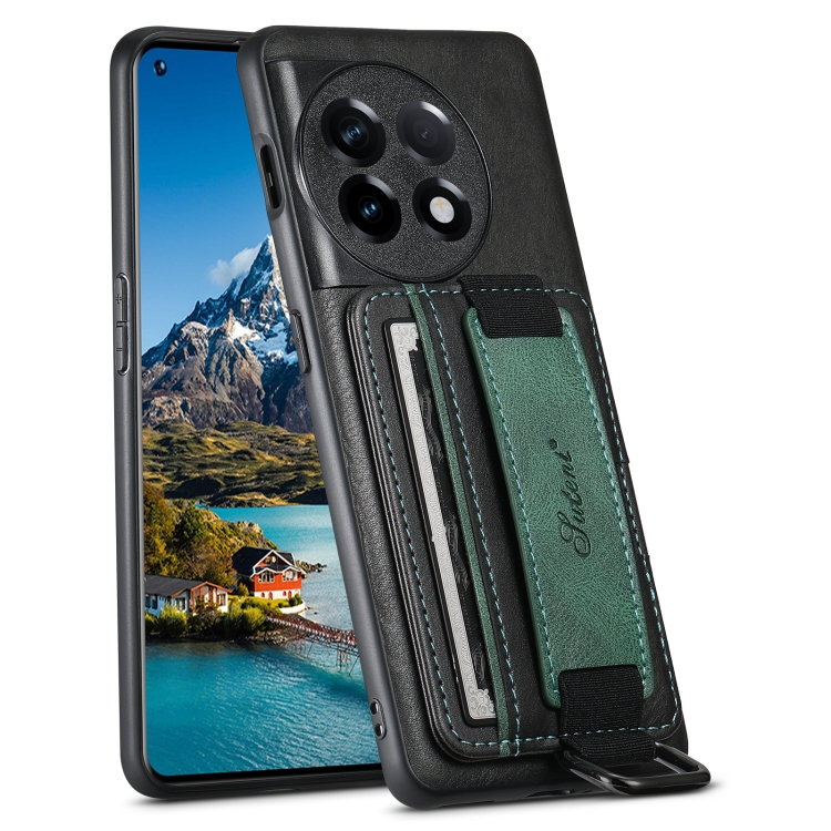 For OnePlus 11 5G Suteni H13 Card Wallet Wrist Strap Holder PU Phone Case(black)
For OnePlus 11 5G Suteni H13 Card Wallet Wrist Strap Holder PU Phone Case(black)