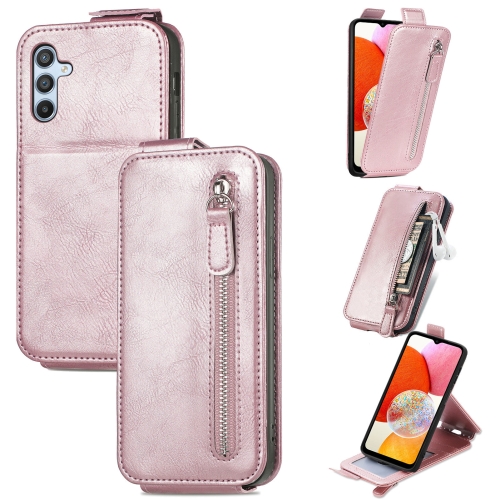 For Samsung Galaxy A14 4G Zipper Wallet Vertical Flip Leather Phone Case(Rose Gold)
For Samsung Galaxy A14 4G Zipper Wallet Vertical Flip Leather Phone Case(Rose Gold)