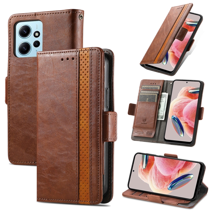 For Xiaomi Redmi Note 12 4G Global CaseNeo Splicing Dual Magnetic Buckle Leather Phone Case(Brown)
For Xiaomi Redmi Note 12 4G Global CaseNeo Splicing Dual Magnetic Buckle Leather Phone Case(Brown)