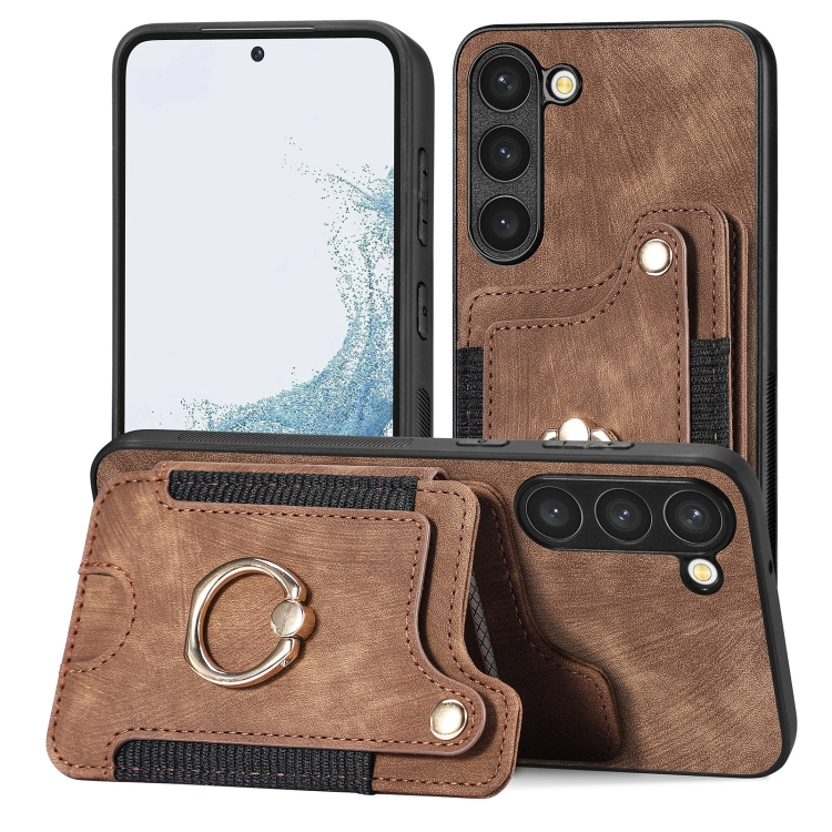 For Samsung Galaxy S23 5G Retro Skin-feel Ring Multi-card Wallet Phone Case(Brown)
For Samsung Galaxy S23 5G Retro Skin-feel Ring Multi-card Wallet Phone Case(Brown)