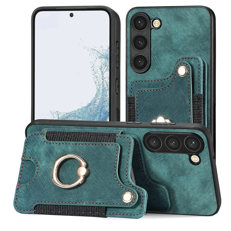 For Samsung Galaxy S23+ 5G Retro Skin-feel Ring Multi-card Wallet Phone Case(Green)
For Samsung Galaxy S23+ 5G Retro Skin-feel Ring Multi-card Wallet Phone Case(Green)