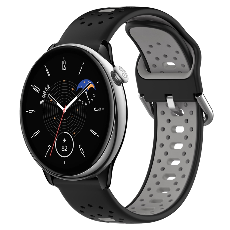 For Amazfit GTR Mini 20mm Breathable Two-Color Silicone Watch Band(Black+Grey)
For Amazfit GTR Mini 20mm Breathable Two-Color Silicone Watch Band(Black+Grey)