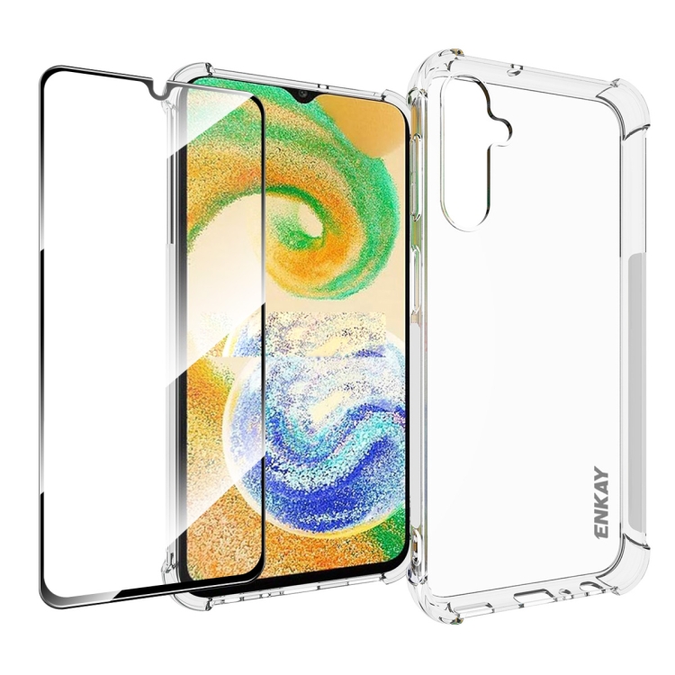 For Samsung Galaxy A24 4G ENKAY Hat-Prince Transparent TPU Shockproof Phone Case with Glass Film
For Samsung Galaxy A24 4G ENKAY Hat-Prince Transparent TPU Shockproof Phone Case with Glass Film