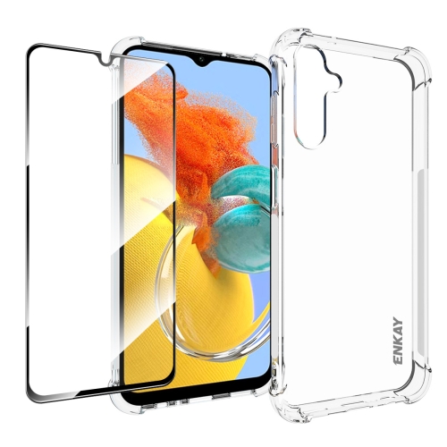 For Samsung Galaxy M14 5G ENKAY Hat-Prince Transparent TPU Shockproof Phone Case with Glass Film
For Samsung Galaxy M14 5G ENKAY Hat-Prince Transparent TPU Shockproof Phone Case with Glass Film