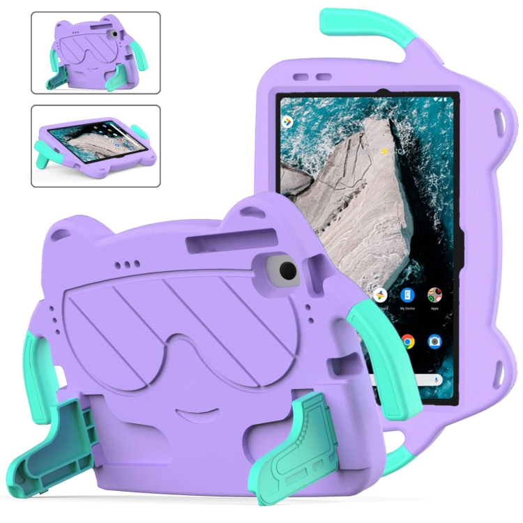 For Nokia T20 10.36 2021 Ice Baby EVA Shockproof Hard PC Tablet Case(Light Purple+Mint Green)
For Nokia T20 10.36 2021 Ice Baby EVA Shockproof Hard PC Tablet Case(Light Purple+Mint Green)