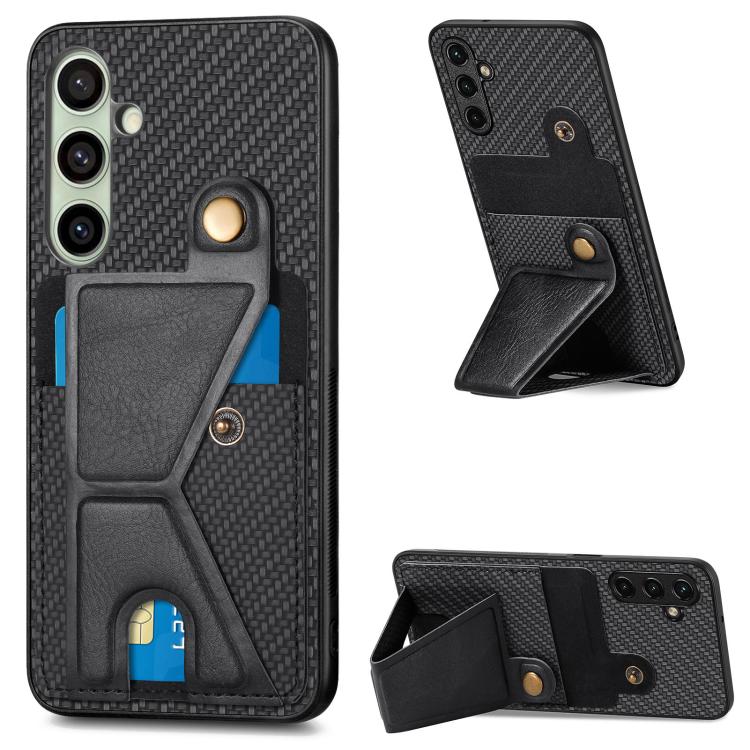 For Samsung Galaxy A56 5G Carbon Fiber Wallet Flip Card K-shaped Holder Phone Case(Black)
For Samsung Galaxy A56 5G Carbon Fiber Wallet Flip Card K-shaped Holder Phone Case(Black)