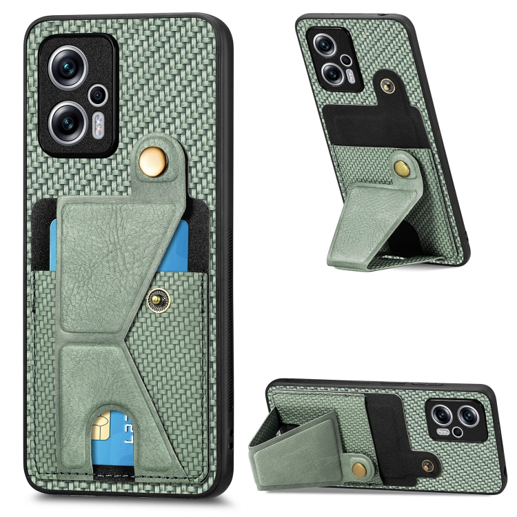 For Redmi Note 11T Pro 5G Carbon Fiber Wallet Flip Card K-shaped Holder Phone Case(Green)
For Redmi Note 11T Pro 5G Carbon Fiber Wallet Flip Card K-shaped Holder Phone Case(Green)