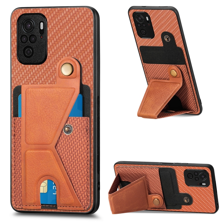 For Redmi Note 10 4G Carbon Fiber Wallet Flip Card K-shaped Holder Phone Case(Brown)
For Redmi Note 10 4G Carbon Fiber Wallet Flip Card K-shaped Holder Phone Case(Brown)