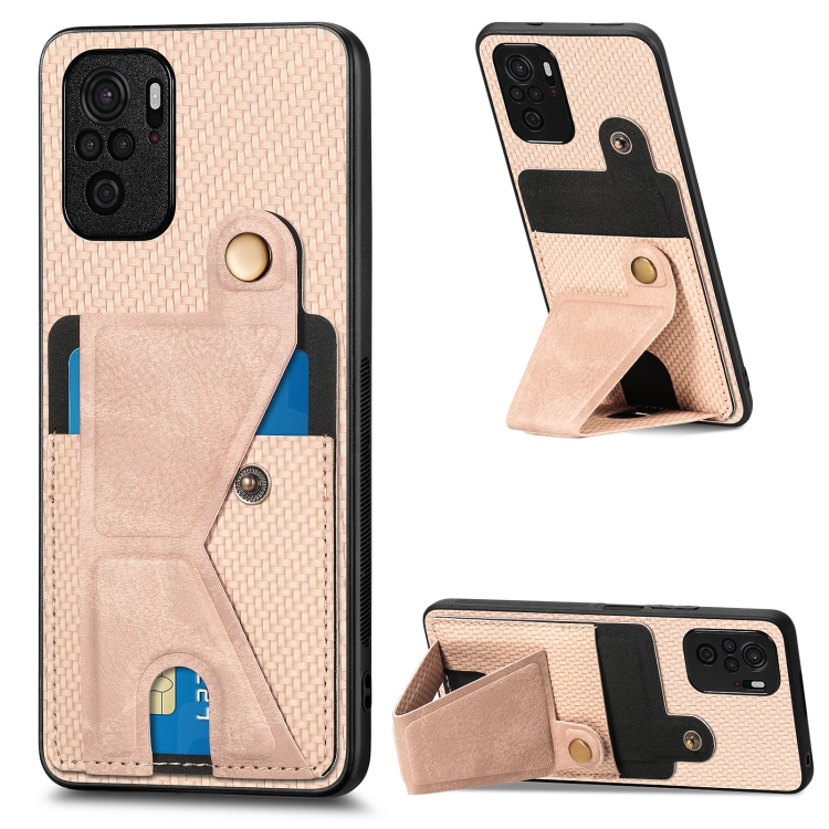 For Redmi Note 10 4G Carbon Fiber Wallet Flip Card K-shaped Holder Phone Case(Khaki)
For Redmi Note 10 4G Carbon Fiber Wallet Flip Card K-shaped Holder Phone Case(Khaki)