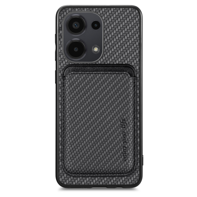 For Xiaomi Redmi Note 13 Pro 4G Carbon Fiber Leather Card Magnetic Phone Case(Black)
For Xiaomi Redmi Note 13 Pro 4G Carbon Fiber Leather Card Magnetic Phone Case(Black)