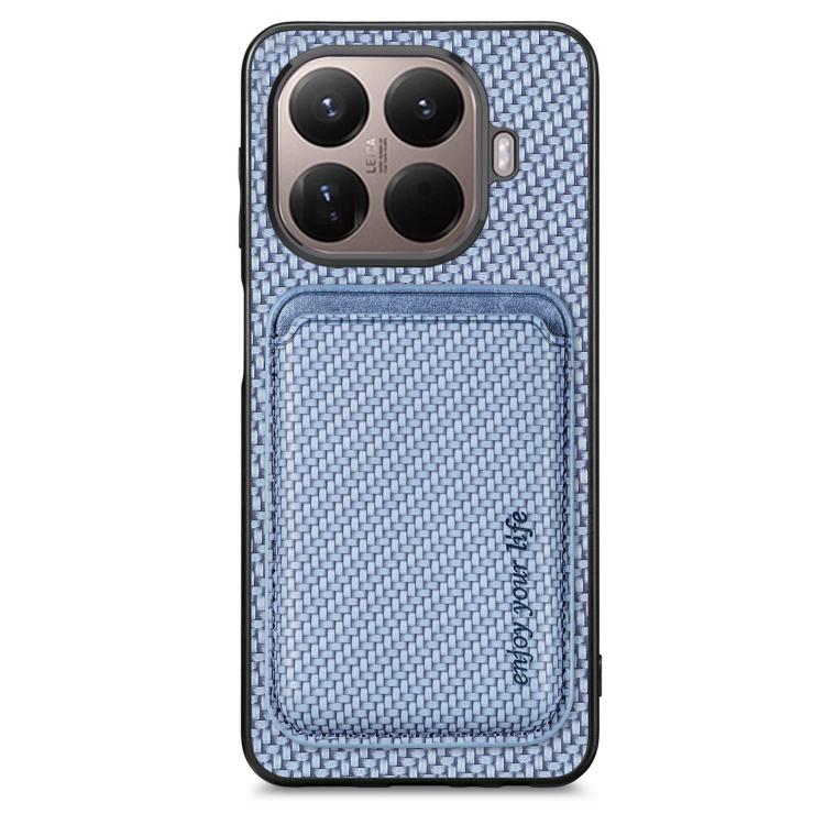 For Xiaomi 15T Pro Carbon Fiber Leather Card Magnetic Phone Case(Blue)
For Xiaomi 15T Pro Carbon Fiber Leather Card Magnetic Phone Case(Blue)