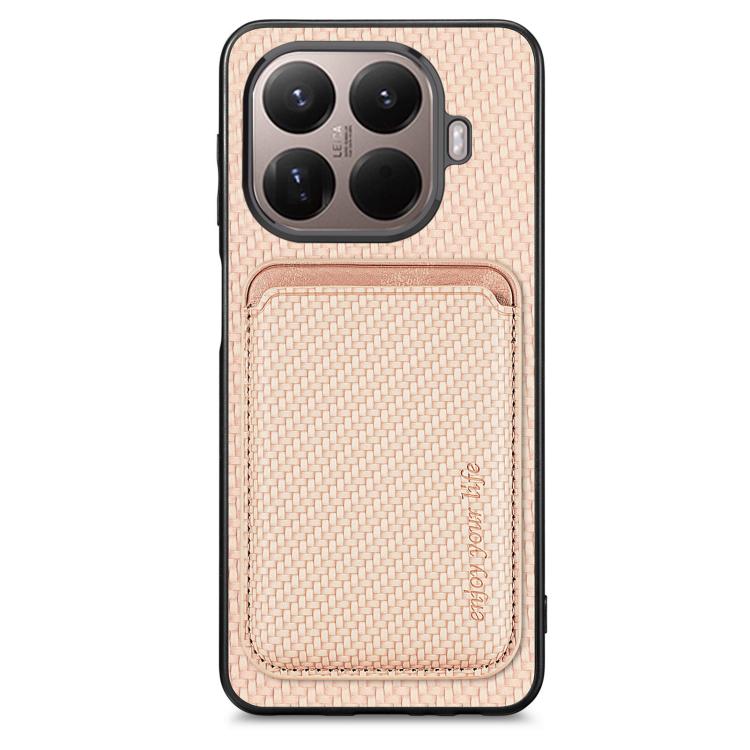 For Xiaomi 15T Pro Carbon Fiber Leather Card Magnetic Phone Case(Khaki)
For Xiaomi 15T Pro Carbon Fiber Leather Card Magnetic Phone Case(Khaki)