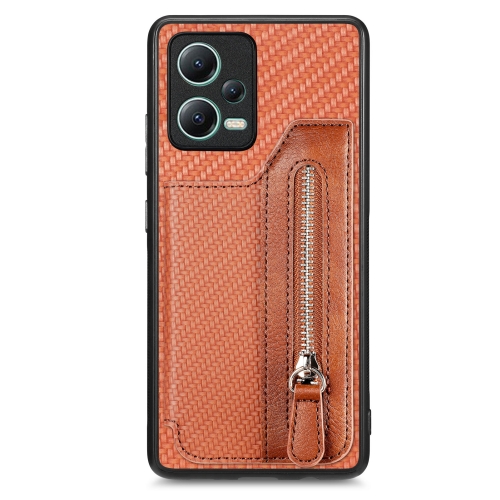 For Redmi Note 12 5G Carbon Fiber Horizontal Flip Zipper Wallet Phone Case(Brown)
For Redmi Note 12 5G Carbon Fiber Horizontal Flip Zipper Wallet Phone Case(Brown)