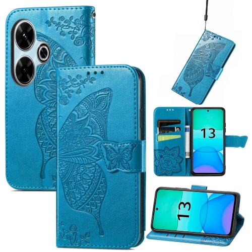 For Xiaomi Redmi 13 4G Butterfly Love Flower Embossed Leather Phone Case(Blue)
For Xiaomi Redmi 13 4G Butterfly Love Flower Embossed Leather Phone Case(Blue)