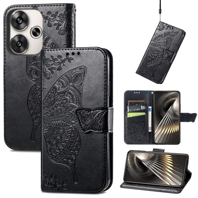 For Xiaomi Redmi Turbo 3 5G Butterfly Love Flower Embossed Leather Phone Case(Black)
For Xiaomi Redmi Turbo 3 5G Butterfly Love Flower Embossed Leather Phone Case(Black)
