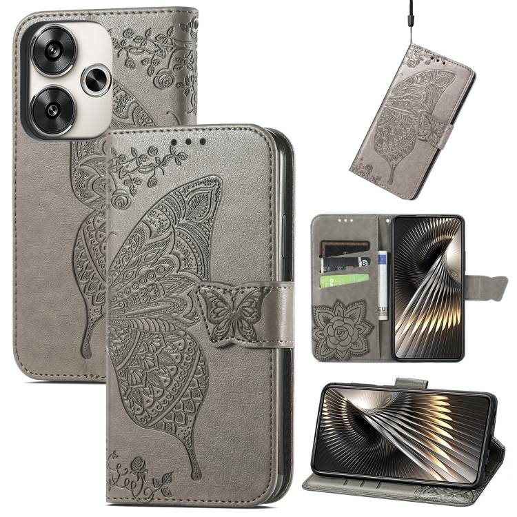 For Xiaomi Redmi Turbo 3 5G Butterfly Love Flower Embossed Leather Phone Case(Gray)
For Xiaomi Redmi Turbo 3 5G Butterfly Love Flower Embossed Leather Phone Case(Gray)