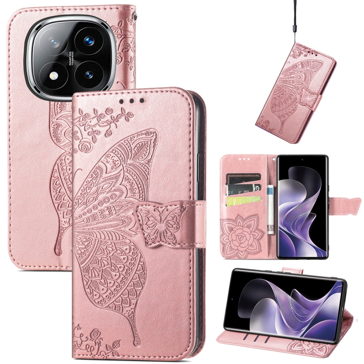 For Xiaomi Redmi Note 14 Pro+ 5G Butterfly Love Flower Embossed Leather Phone Case(Rose Gold)
For Xiaomi Redmi Note 14 Pro+ 5G Butterfly Love Flower Embossed Leather Phone Case(Rose Gold)