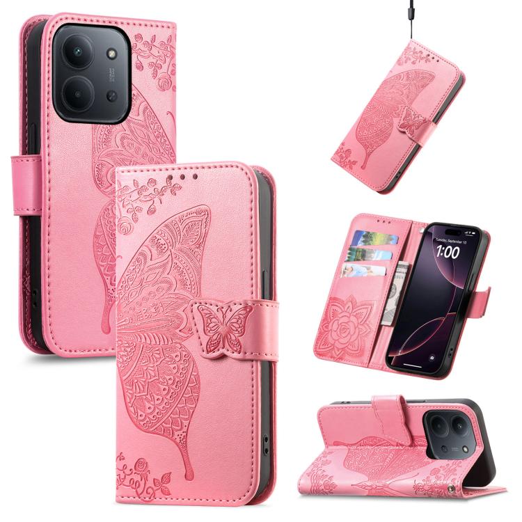 For Redmi 15C 5G / 4G Glodal 171mm Butterfly Love Flower Embossed Leather Phone Case(Pink)
For Redmi 15C 5G / 4G Glodal 171mm Butterfly Love Flower Embossed Leather Phone Case(Pink)