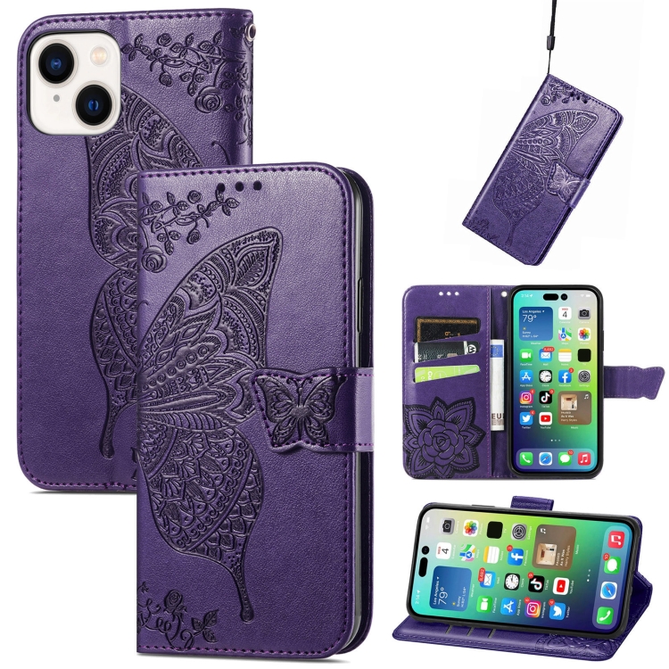 For iPhone 15 Plus Butterfly Love Flower Embossed Leather Phone Case(Dark Purple)
For iPhone 15 Plus Butterfly Love Flower Embossed Leather Phone Case(Dark Purple)