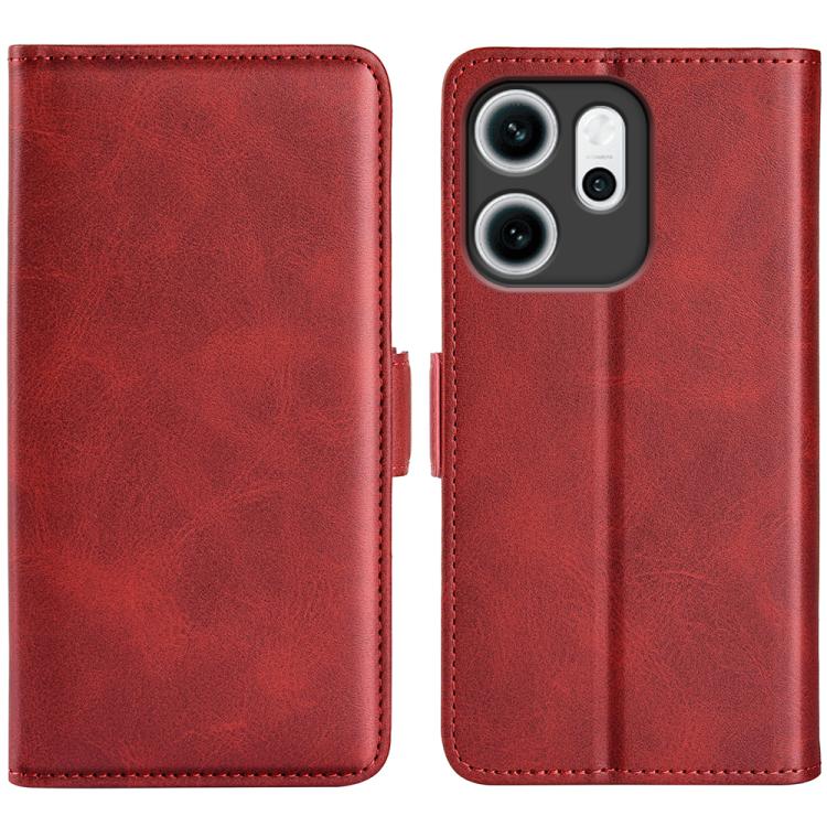 For OPPO Reno14 F 5G Dual-side Magnetic Buckle Horizontal Flip Leather Phone Case(Red)
For OPPO Reno14 F 5G Dual-side Magnetic Buckle Horizontal Flip Leather Phone Case(Red)
