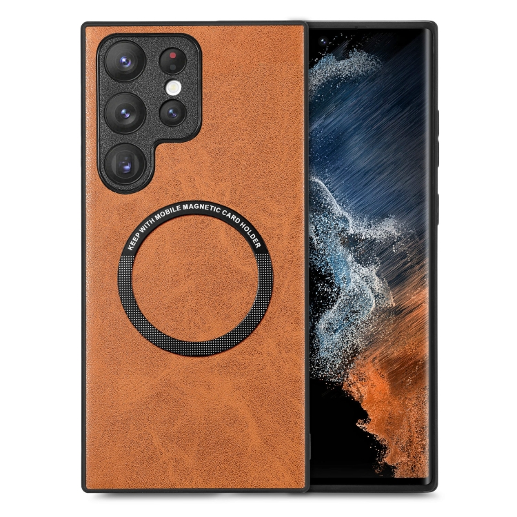 For Samsung Galaxy S23 Ultra 5G Solid Color Leather Skin Back Cover Phone Case(Brown)
For Samsung Galaxy S23 Ultra 5G Solid Color Leather Skin Back Cover Phone Case(Brown)