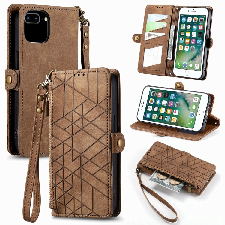 For iPhone 6 Plus / 6s Plus Geometric Zipper Wallet Side Buckle Leather Phone Case(Brown)
For iPhone 6 Plus / 6s Plus Geometric Zipper Wallet Side Buckle Leather Phone Case(Brown)