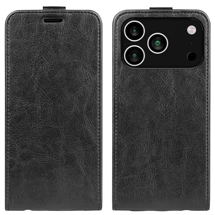 For iPhone 17 Pro Max R64 Texture Single Vertical Flip Leather Phone Case(Black)
For iPhone 17 Pro Max R64 Texture Single Vertical Flip Leather Phone Case(Black)