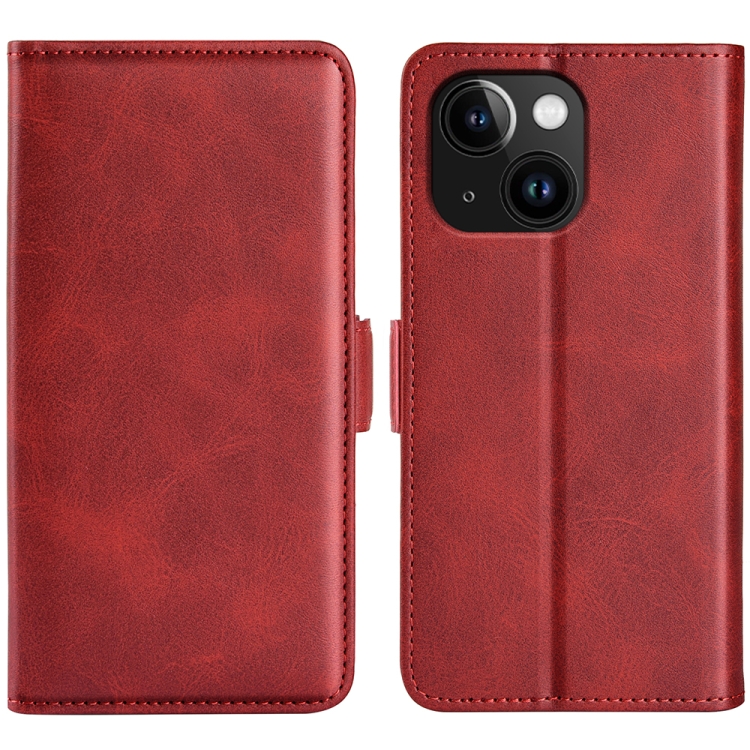 For iPhone 15 Plus Dual-side Magnetic Buckle Horizontal Flip Leather Phone Case(Red)
For iPhone 15 Plus Dual-side Magnetic Buckle Horizontal Flip Leather Phone Case(Red)
