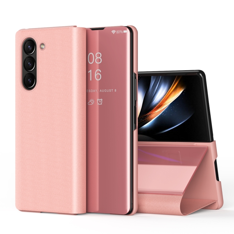 For Samsung Galaxy Z Fold6 Plated Mirror Horizontal Flip Leather Phone Case with Holder(Rose Gold)
For Samsung Galaxy Z Fold6 Plated Mirror Horizontal Flip Leather Phone Case with Holder(Rose Gold)