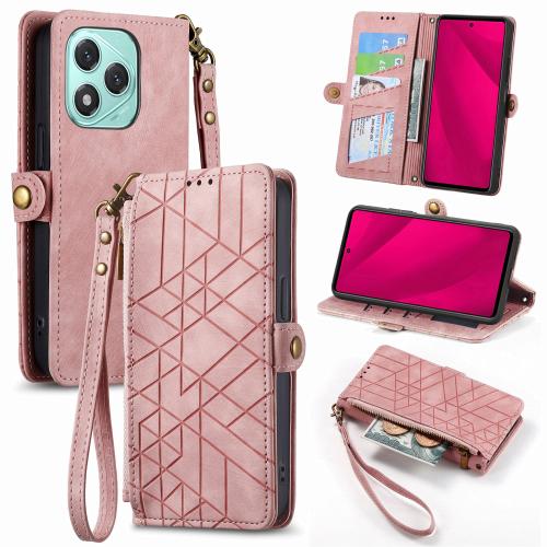 For Honor 400 Lite Global Geometric Zipper Wallet Side Buckle Leather Phone Case(Pink)
For Honor 400 Lite Global Geometric Zipper Wallet Side Buckle Leather Phone Case(Pink)