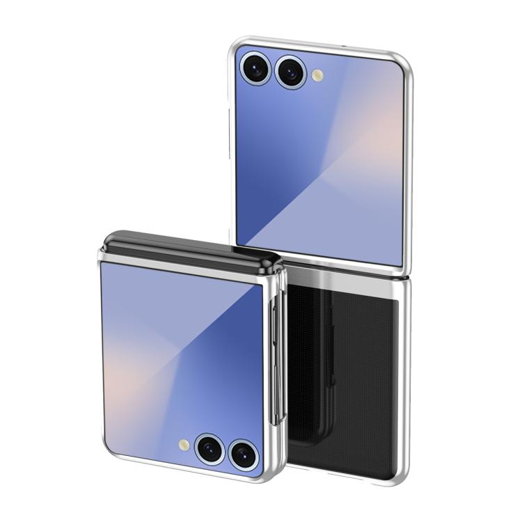 For Galaxy Z Flip7 5G Electroplating Transparent Shockproof Phone Case(Silver)
For Galaxy Z Flip7 5G Electroplating Transparent Shockproof Phone Case(Silver)