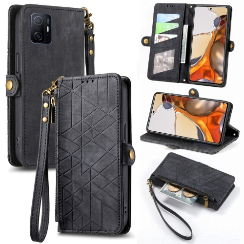 For Xiaomi Mi 11T Geometric Zipper Wallet Side Buckle Leather Phone Case(Black)
For Xiaomi Mi 11T Geometric Zipper Wallet Side Buckle Leather Phone Case(Black)