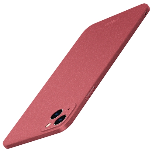 

For iPhone 15 MOFI Fandun Series Frosted PC Ultra-thin All-inclusive Phone Case(Red)