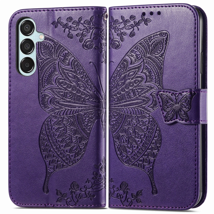 For Samsung Galaxy M15 Butterfly Love Flower Embossed Leather Phone Case(Dark Purple)
For Samsung Galaxy M15 Butterfly Love Flower Embossed Leather Phone Case(Dark Purple)