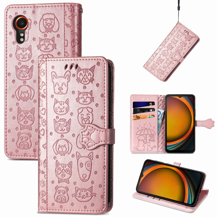 For Samsung Galaxy Xcover 7 Cat and Dog Embossed Leather Phone Case(Rose Gold)
For Samsung Galaxy Xcover 7 Cat and Dog Embossed Leather Phone Case(Rose Gold)