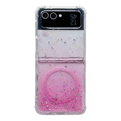 

For Samsung Galaxy Z Flip5 Magsafe Glitter TPU Phone Protective Case(Pink)