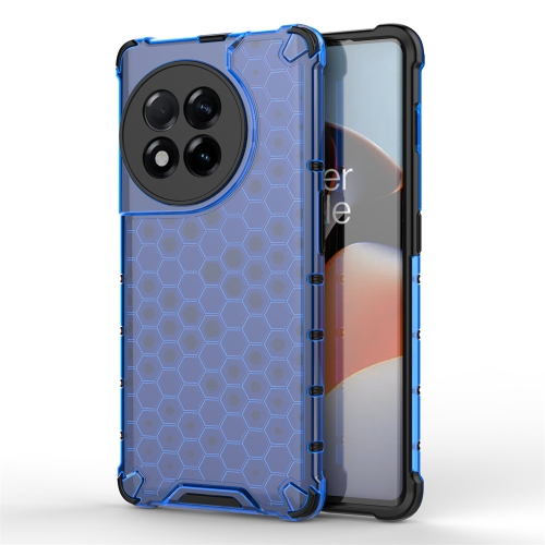 

For OnePlus 11R 5G Shockproof Honeycomb Phone Case(Blue)