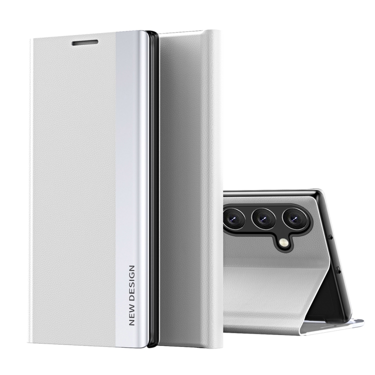 For Samsung Galaxy S25+ 5G Side Electroplated Adsorption Leather Phone Case(White)
For Samsung Galaxy S25+ 5G Side Electroplated Adsorption Leather Phone Case(White)
