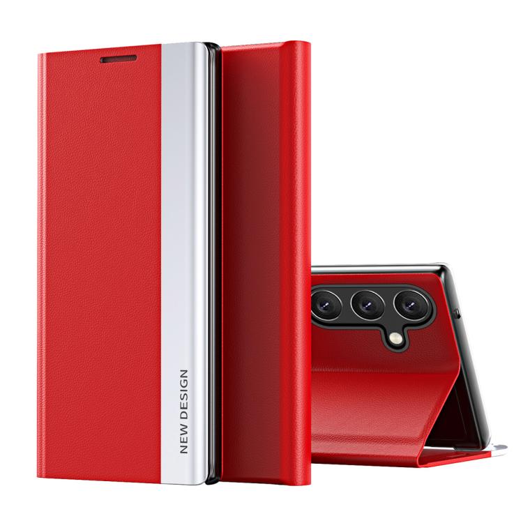 For Samsung Galaxy S26 5G Side Electroplated Adsorption Leather Phone Case(Red)
For Samsung Galaxy S26 5G Side Electroplated Adsorption Leather Phone Case(Red)