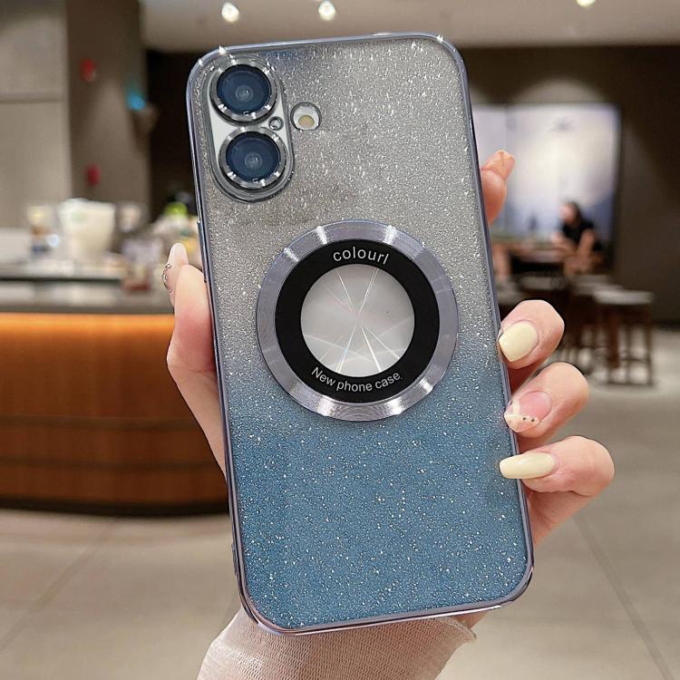 For iPhone 17 Gradient Glitter Electroplating MagSafe TPU Phone Case(Blue)
For iPhone 17 Gradient Glitter Electroplating MagSafe TPU Phone Case(Blue)