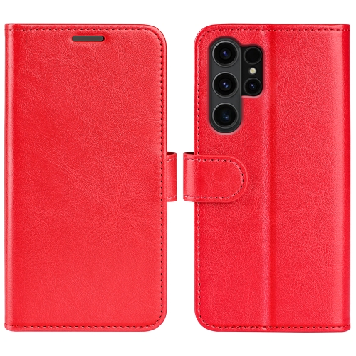 

For Samsung Galaxy S24 Ultra 5G R64 Texture Horizontal Flip Leather Phone Case(Red)
