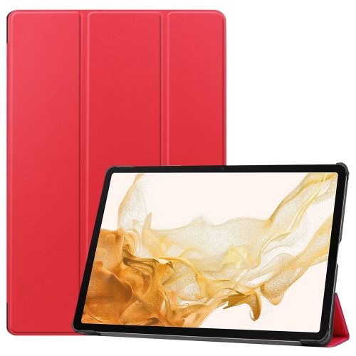 For Samsung Galaxy Tab S9+ JUNSUNMAY Custer Solid Color 3-Fold Stand Leather Smart Tablet Case(Red)
For Samsung Galaxy Tab S9+ JUNSUNMAY Custer Solid Color 3-Fold Stand Leather Smart Tablet Case(Red)