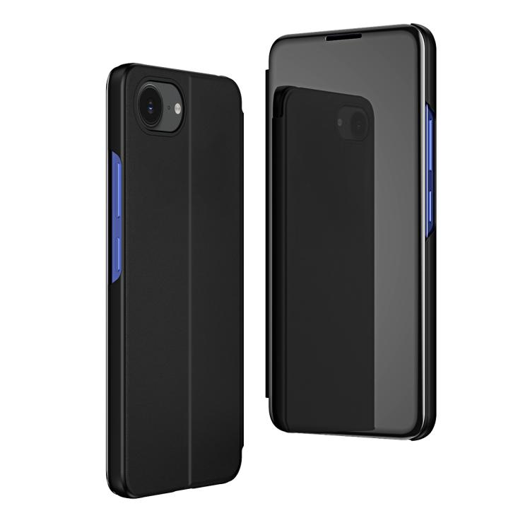 For iPhone 16e Plated Mirror Horizontal Flip Leather Phone Case with Holder(Black)
For iPhone 16e Plated Mirror Horizontal Flip Leather Phone Case with Holder(Black)