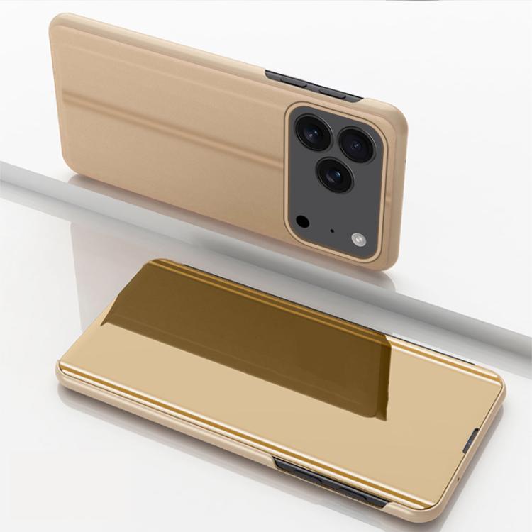 For iPhone 17 Pro Max Plated Mirror Horizontal Flip Leather Phone Case with Holder(Gold)
For iPhone 17 Pro Max Plated Mirror Horizontal Flip Leather Phone Case with Holder(Gold)