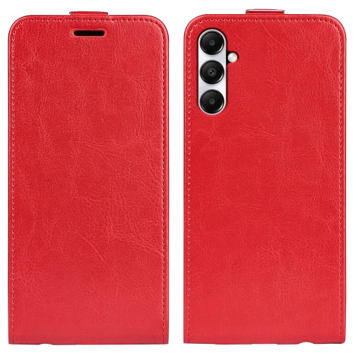 

For Samsung Galaxy A05s R64 Texture Vertical Flip Leather Phone Case(Red)