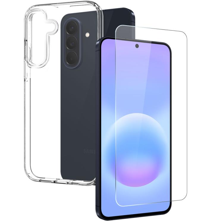 For Galaxy A57 5G NORTHJO Transparent TPU Phone Case with Tempered Glass Film(Transparent)
For Galaxy A57 5G NORTHJO Transparent TPU Phone Case with Tempered Glass Film(Transparent)