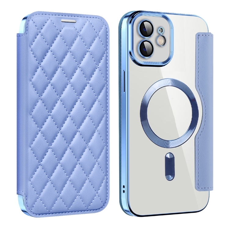 For iPhone 12 Pro Shield Magsafe RFID Anti-theft Rhombus Leather Phone Case(Blue)
For iPhone 12 Pro Shield Magsafe RFID Anti-theft Rhombus Leather Phone Case(Blue)